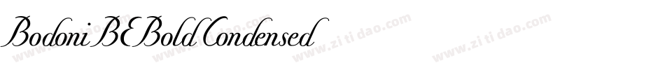 Bodoni BE Bold Condensed字体转换